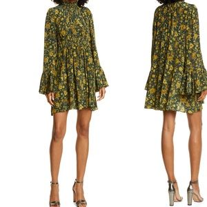 Amur Sorah Silk Mini Dress